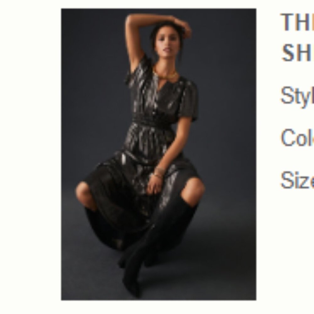 The Somerset Maxi Dress: Shine Edition by Anthropologie